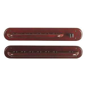   Piece Wall Mounted Pool Cue Rack with Bridge Clip