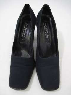 VIA SPIGA Navy Blue Knit Pumps Heels Shoes Sz 7.5  