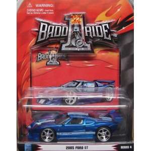 Badd Ride Sapphire Blue 2005 Ford GT with White Stripes 164 Scale Die 