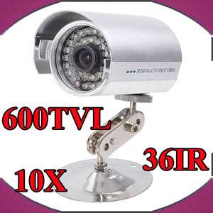 10PCS CCTV 600TVL CCD 36LED Outdoor Security Camera waterproof 
