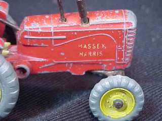 Vintage Dinky Toys Massey Harris Tractor & Halesowen Farm Trailer 