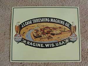 ORIGINAL J.I.CASE TRHESHING MACHINE CO.RACINE WI.SIGN  