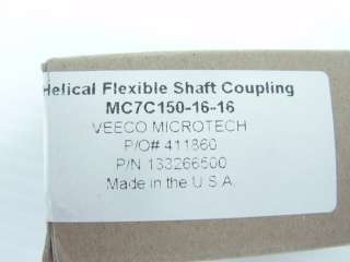 Veeco 133266500 Helical MC7C150 16 16 Flexible Coupling  
