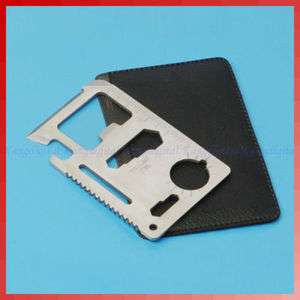 Small Multipurpose Pocket Survival Tool Stainless Steel  