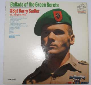 SGT BARRY SADLER LP BALLADS of The GREEN BERETS 1966  