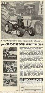 1965 BOLENS Husky TRACTOR AD~good for FARM JOBS  