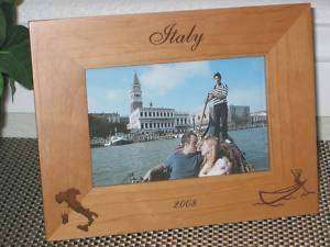 Italy Gondola Picture Frame Personalized Souvenir  