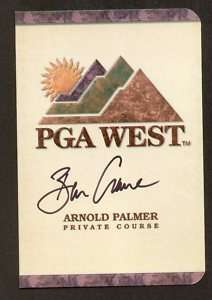 Ben Crane signed autograph auto PGA West Scorecard  