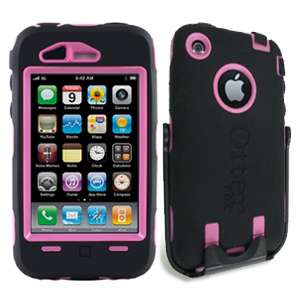 New Black and Pink Otterbox Defender Case for iPhone 3 3G 3GS  