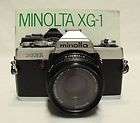 Vintage MINOLTA XG1 35mm SLR Film Camera w/49mm 2.0 45mm Lens & Manual