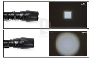 Adjustable Focus 1600 Lumens Zoom 5 Mode CREE XM L T6 LED Flashlight 