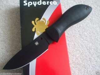 Spyderco Moran Drop Point Black Blade Knife FB02PBB  