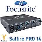 focusrite saffire pro 14 pro14 firewire audio interface one day