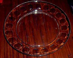 Arcoroc Durand Roc Thumbprint Clear Glass Salad Plate  