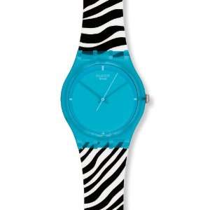 Swatch Damen Armbanduhr Blue Zeb Gl115 Swatch  Uhren