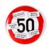 Funny Sign Schild Ortsschild Ende Geschenk zum 50. Geburtstag 