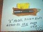Harley K Model Pinion Shaft NEW made in USA (184)