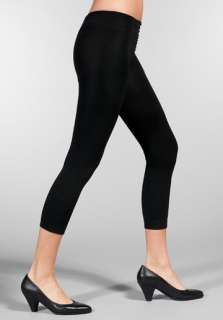 PLUSH Fleece Lined Footless Tights in Black  