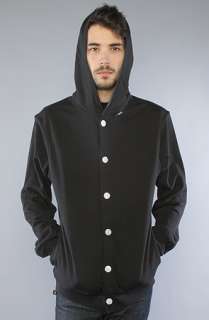 Makia The Button Up Hooded Sweatshirt in Black  Karmaloop 