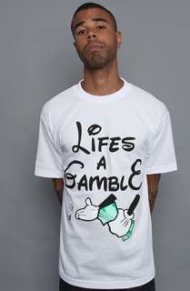 CKDOUT The Life Is A Gamble Tee in White  Karmaloop   Global 