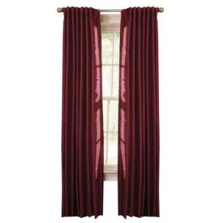   Claret Interlined Taffeta Back Tab Curtain 1611217 