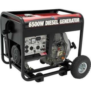 All Power 6500 Watt 10 HP Diesel Generator, Electric Start Battery 