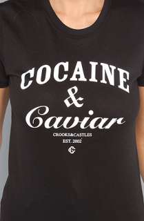 Crooks and Castles The Cocaine Caviar Tee in Black  Karmaloop 
