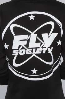 Fly Society The Patch Zip Up Hoody in Black White  Karmaloop 