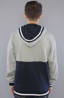 ORISUE The Curtis Zip Up Hoody in Heather Navy  Karmaloop 