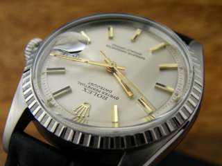 VINTAGE R0LEX 1603 PALE YELLOW DIAL STAINLESS BEZEL S.S MENS WATCH 