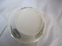 WEDGWOOD SEAWEED COVERED BUTTER CHEESE DISH BOWL & INSERT BROWN 