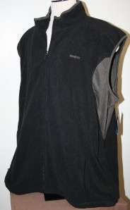 NWT REEBOK GOLF 4XL Mens Fleece Vest Zip Up Black Jacket Winter Coat 