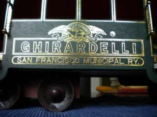 Ghirardelli Chocolate Wooden Train Passenger Car  
