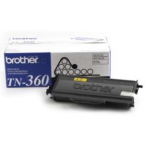 Brother TN 360 Black Laser Toner Cartridge   Yields up to 2,600 at 5% 