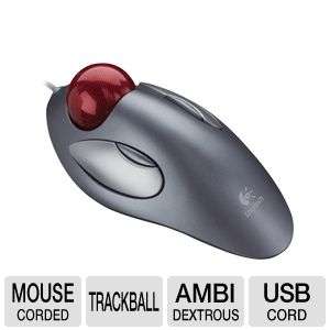 Logitech 910 000806 TrackMan Marble Wheel Mouse   USB, Optical at 