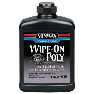 Minwax 1 Pint Clear Gloss Water Based Wipe On Poly 40916 at The Home 
