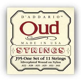 Addario J95 Oud Silver Wound on Nylon   MSRP $22.95 AUTHORIZED 