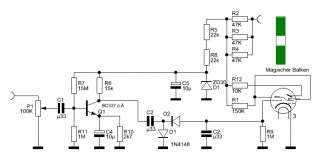 Leer PCB Magisches Band EM84 EM800 Indicator PCB vorv.  