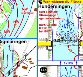 Neben den normalen Eintragungen einer Straßenkarte enthält die 