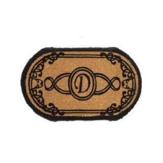   Brown 48 In. X 30 In. Oval Monogram D (O3048D) from 