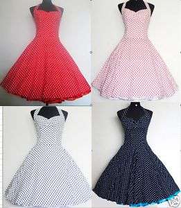 50er Jahre Tanz Kleid zum Petticoat Rockabilly Gr.34 42  