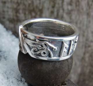 mass. Runen Ring Silber 65 75 Mittelalter AR OK FRIDR  
