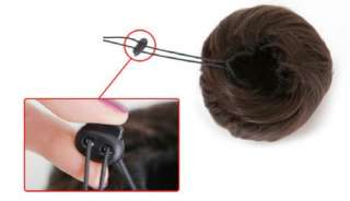   Haarverlängerun​g Hepburn Dutt Perücken Haarknoten 5 Farben  