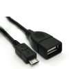   Adapter Kabel Micro USB Stecker Typ B / USB Kupplung Buchse Typ