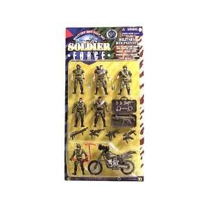 Soldier Force 271210   Motorrad mit 6 Figuren und Zubehör  