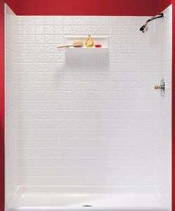 Swanstone TI 7260 010 Tub/Shower Wall Kit Tile White  