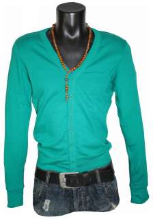 Designer Herren Feinstrick CARDIGAN Pullover Strickjacke Jacke T Shirt 