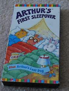 Arthur First Sleepover & Lost Dog VHS Vintage Movies 074644943238 