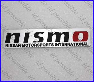   Aluminum Emblem Nismo Motorsports International 350z 370z Fairlady Z