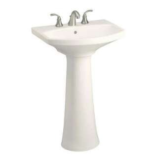   Pedestal Combo Bathroom Sink in Biscuit K 2362 8 96 
